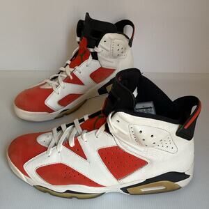 Nike Air Jordan 6 Retro Gatorade Size 13 White Orange Green 384664-145 2017